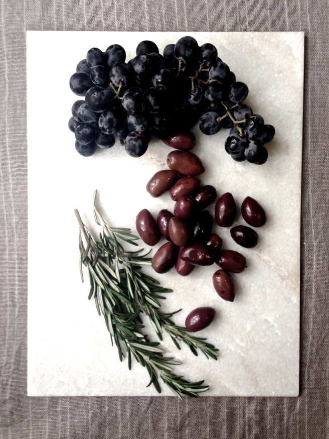 grape, olive & rosemary focaccia